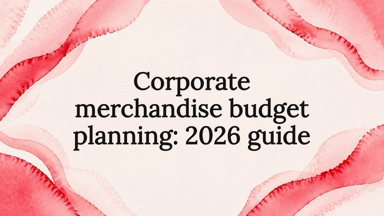 Corporate merchandise budget planning: 2026 guide