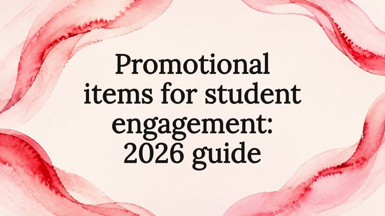 Promotional items for student engagement: 2026 guide
