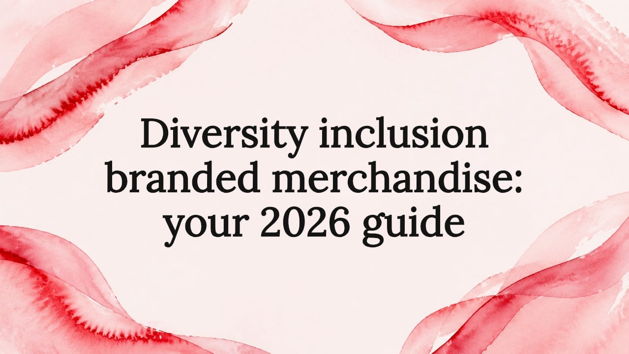 Diversity inclusion branded merchandise: your 2026 guide