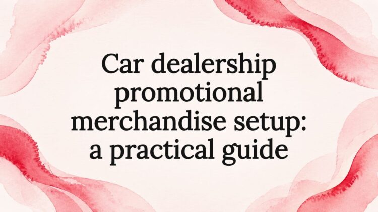 Decorative title card illustration for car dealership article