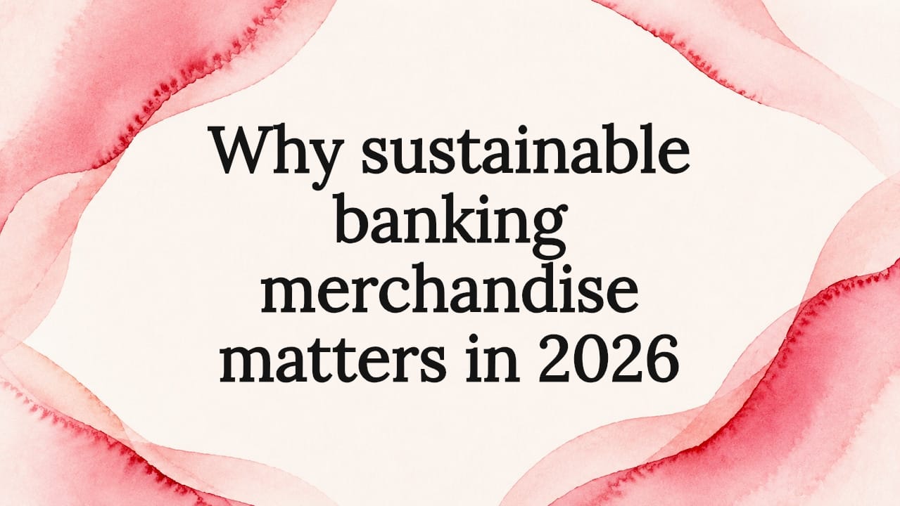 Why sustainable banking merchandise matters in 2026