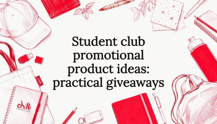 Decorative promotional product illustration title card
