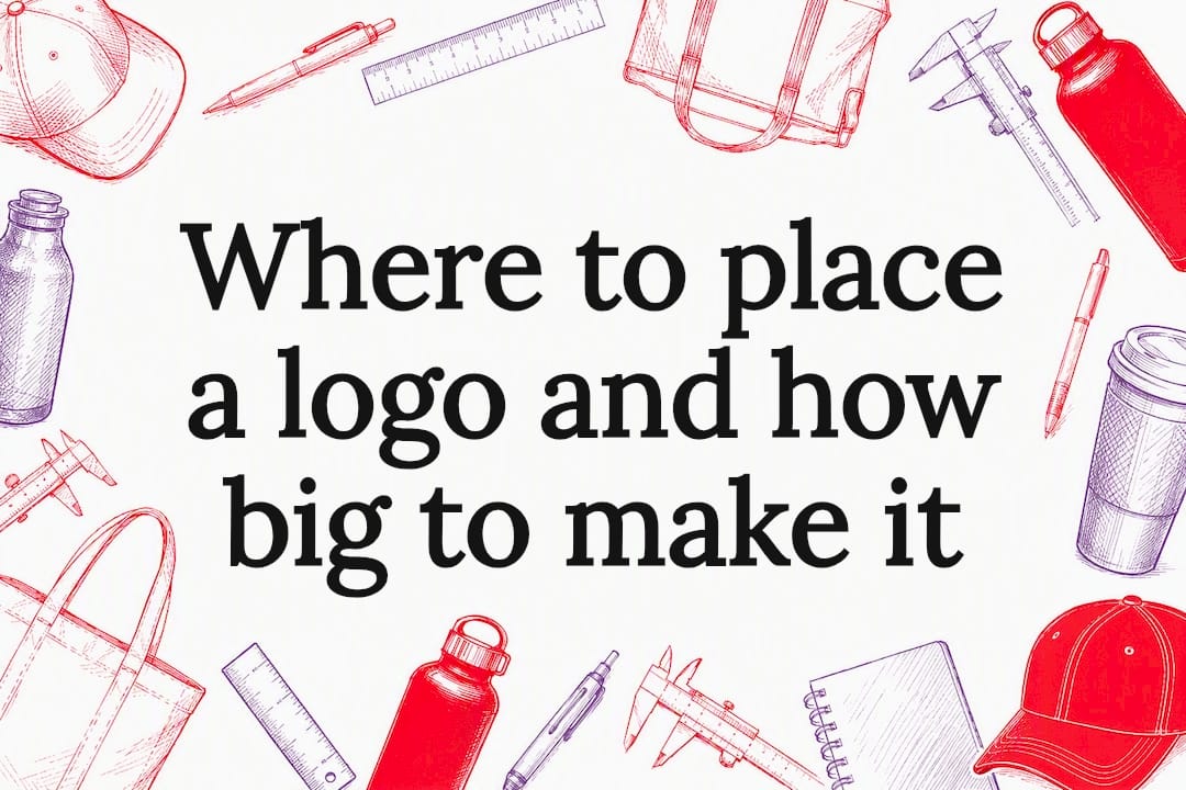 Where to place a logo and how big to make it