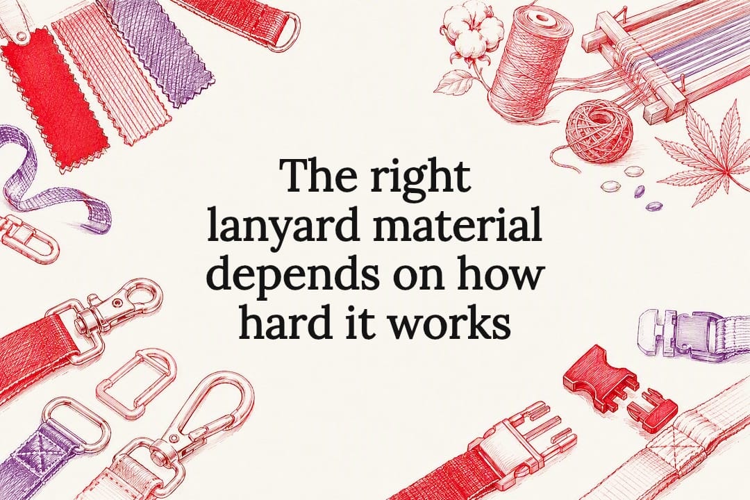 The right lanyard material depends on how hard it works