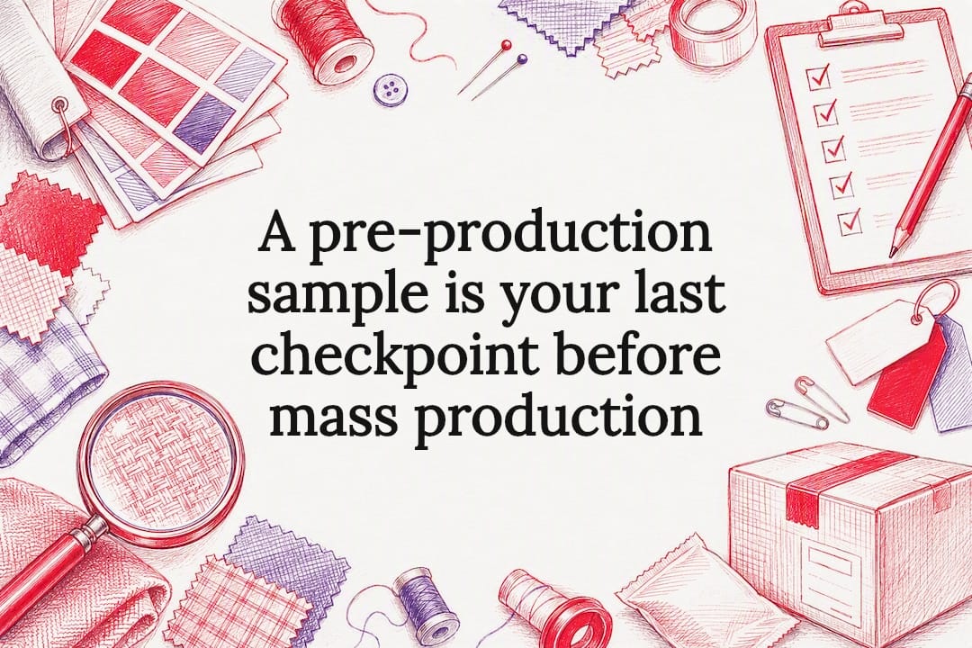 A pre-production sample is your last checkpoint before mass production