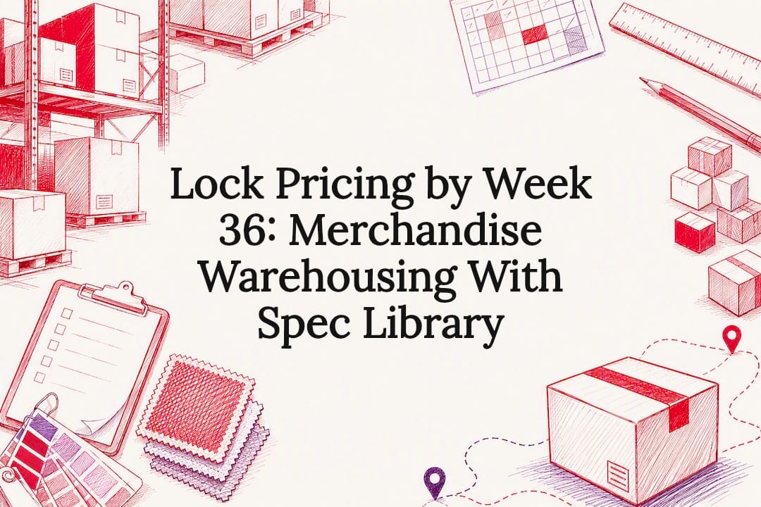 Lock Pricing by Week 36: Merchandise Warehousing With Spec Library
