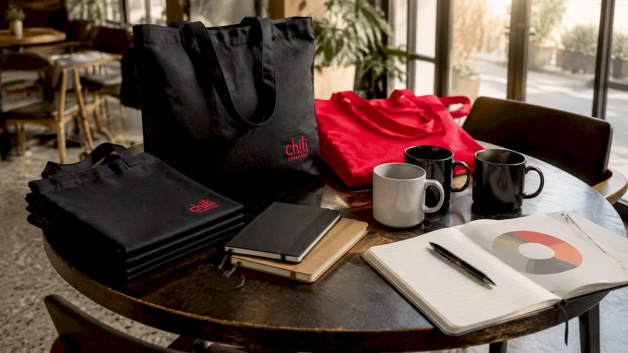 Corporate merhchandise samples and budget