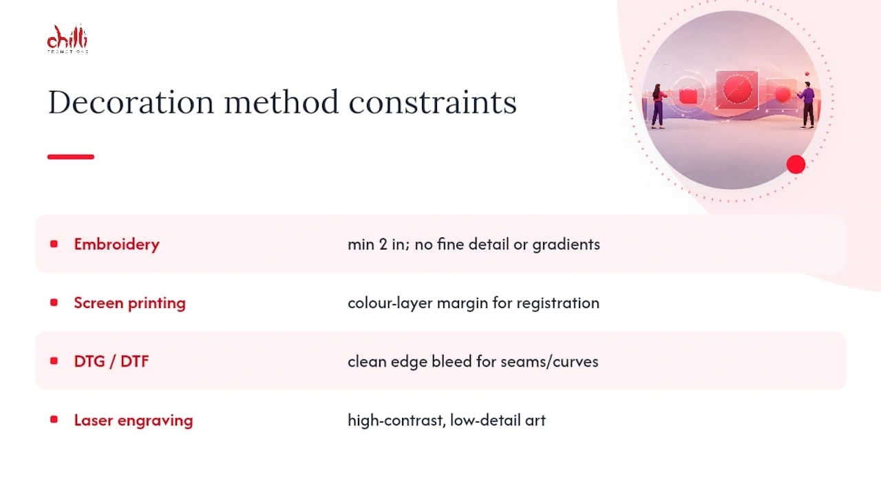 Decoration Method Contraints