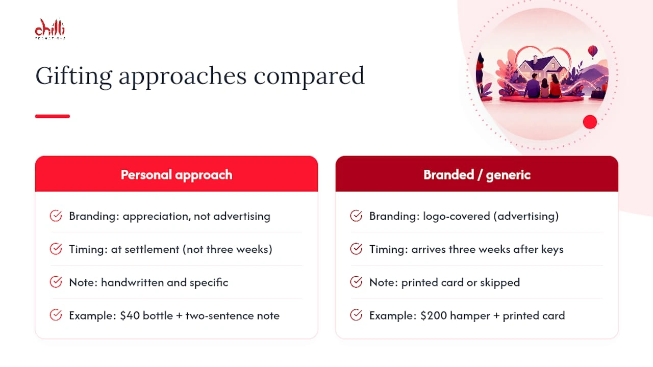Gifting Approaches compared