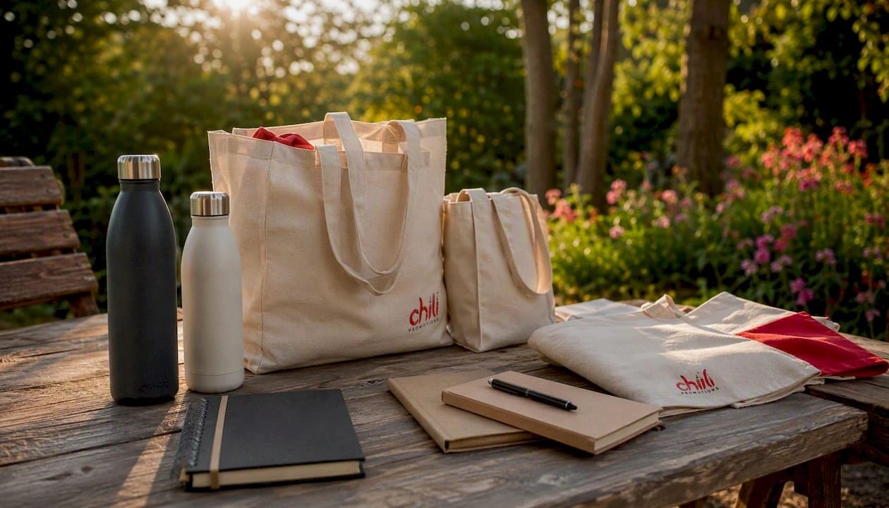 Sustainable Drinkware and tote bags