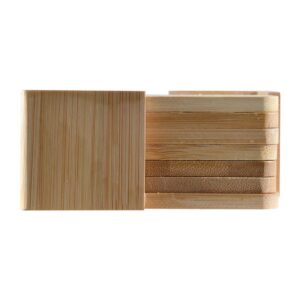 Tropic Bamboo Coasters Set of 6 branded eco promotional product
