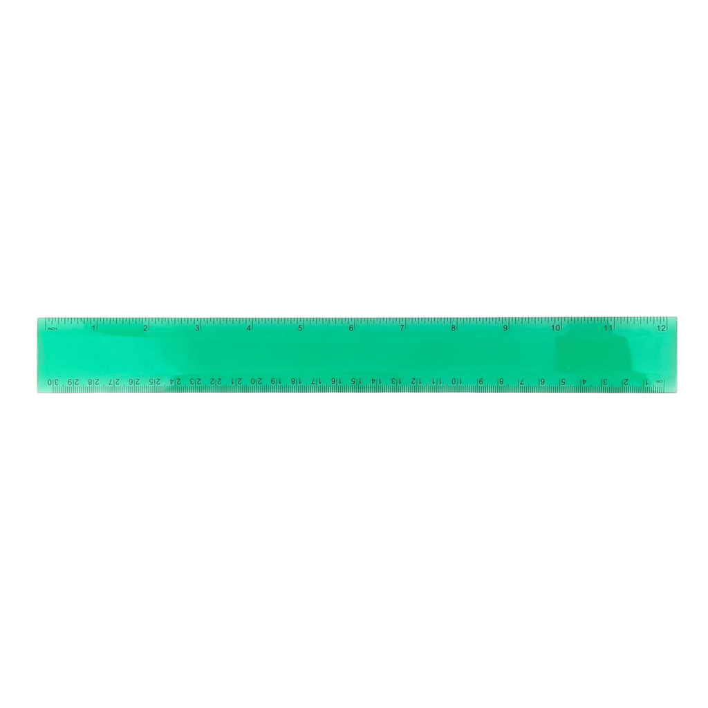 12-inch Plastic Rulers - 10 Pack Assorted Colors With Dual Centimeter & Inch Scales