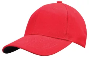 Cap 6 Panel Embroidered Eyelets Pre Curved Peak , Heavy Brushed Cotton Sports Star
