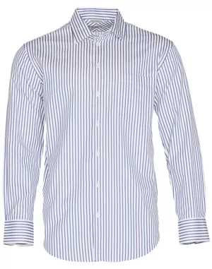 Mens Sateen Stripe L/S Shirt