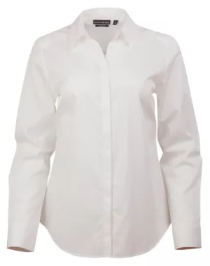 Ladies' Dobby Striped Taped L/S Shirt