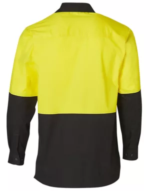 Men's Two Tone Cool Breeze L/S Cotton Safety Shirt