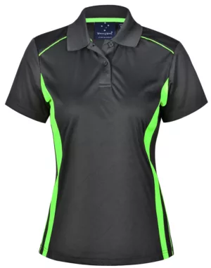 Ladies' Cooldry S/S Contrast Interlock Polo