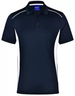 Men's Cooldry S/S Contrast Interlock Polo