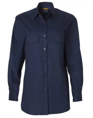 Ladies Cotton Drill Work Shirt