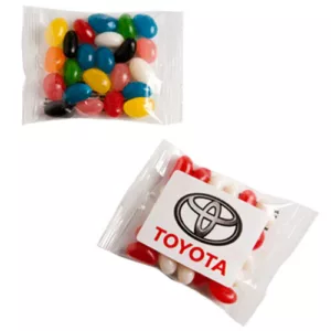 Mixed or Corporate Coloured Coloured Jelly Bean Bags 25G