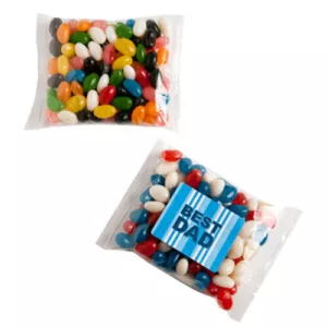 Mixed or Corporate Coloured Jelly Bean Bags 100G