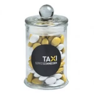 Small Apothecary jar filled with Choc Beans 115g