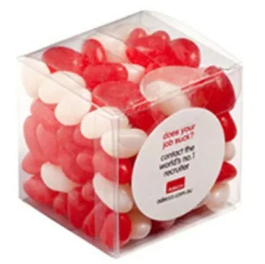 Jelly Beans in Cube 110G (Corp Coloured or Mixed Coloured Jelly Beans)
