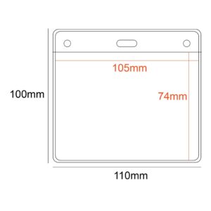 PVC Pocket Holder 105x74mm - 3 Slots