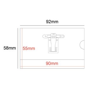 Business Rigid Card Holder Clip & Pin