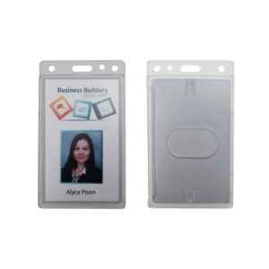 Plastic Card Holder - Portrait