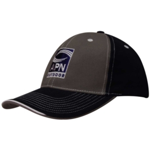 Brushed Heavy Cotton 2 Tone Cap Contrasting Stitching