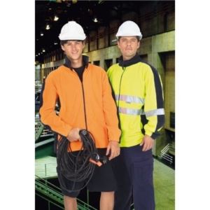 Fluoro Polar Fleece Jacket With 3M Reflective Panel