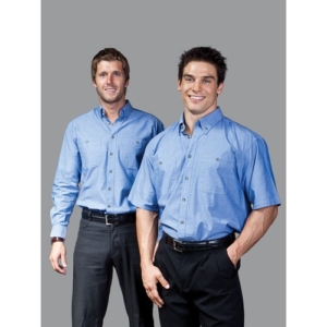 Chambray Short Sleeve  Shirt