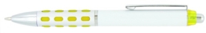 Plastic Pen Click Action Rubber Grip City