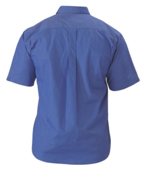 Cross Dyed Short Sleeve Business Shirt