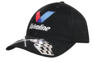 Brushed Heavy Cottonwith Liquid Metal Flags On Peak