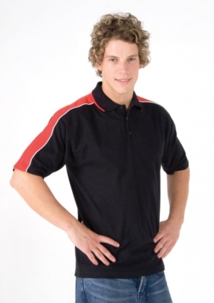 Mens Shoulder Panel Polo Shirt