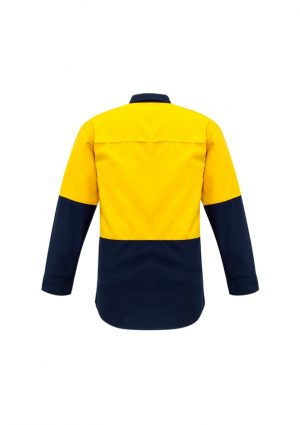Mens Hi Vis Spliced Long Sleeve Shirt