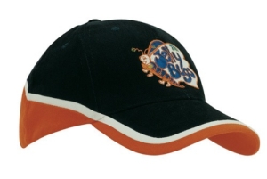 Brushed Heavy Cotton Tri Coloured Cap
