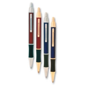 Pen Metal Push Button With Rubber Grip Cambridge