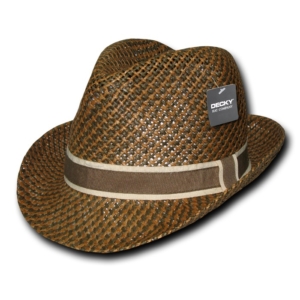 Paper Braid Woven Fedora