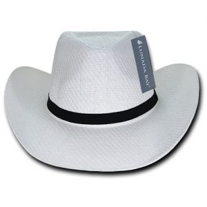 Paper Mesh Cowboy Hat Plain