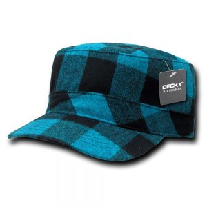 Flannel Flat Top Cap
