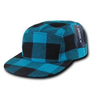 Plaid 5 Panel Racer Cap