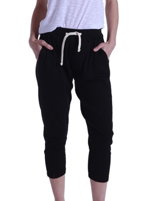 Women's Ribbed Capri Pants
