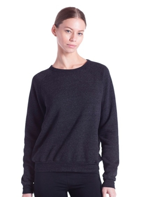 Women's Raglan Pullover Loop Terry Long Sleeve Crew
