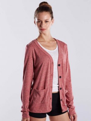 Women's Long Sleeve Tri-Blend Cardigan