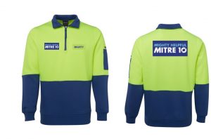 Hi Vis 1/2 Zip Fleecy