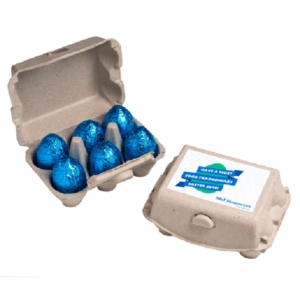 Carton With X6 Chocolate Eggs