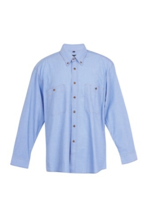 Mens Long Sleeve Chambray Shirt